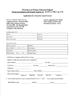 Free 8 Security Guard Application Form Samples Pdf Ms Word Google Docs