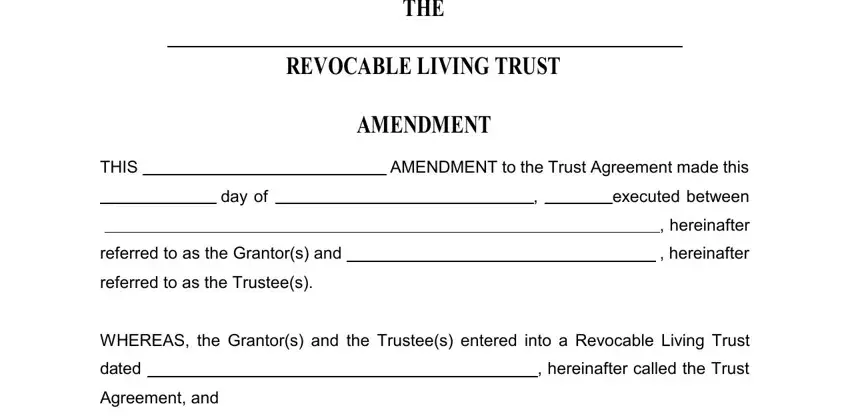 Free 8 Trust Amendment Forms In Pdf