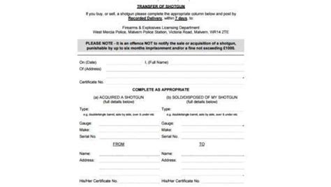 Free 9 Sample Firearm Transfer Forms In Pdf Ms Word