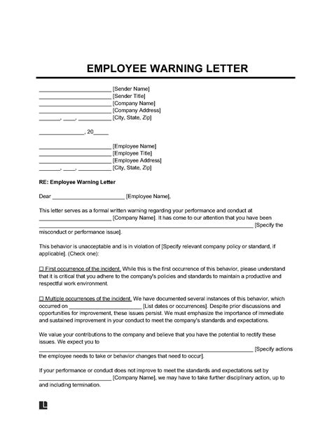 Free 9 Sample Notice To Employee Forms In Pdf Ms Word