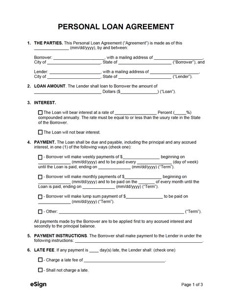 Free 9 Sample Personal Loan Agreement Forms In Pdf Ms Word