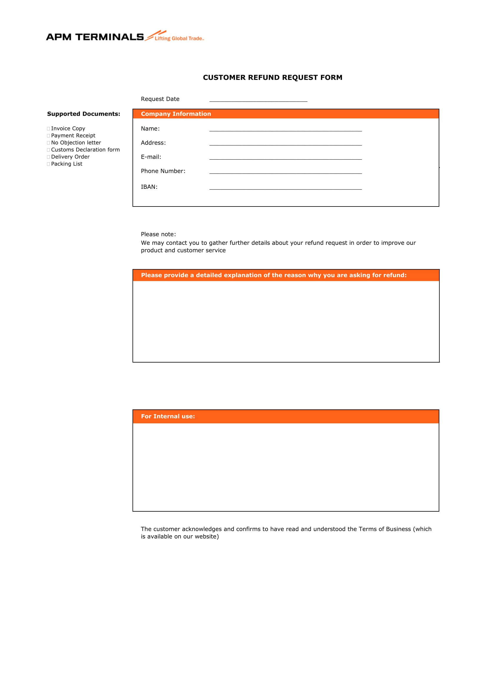 Free 9 Sample Refund Request Forms In Ms Word Pdf