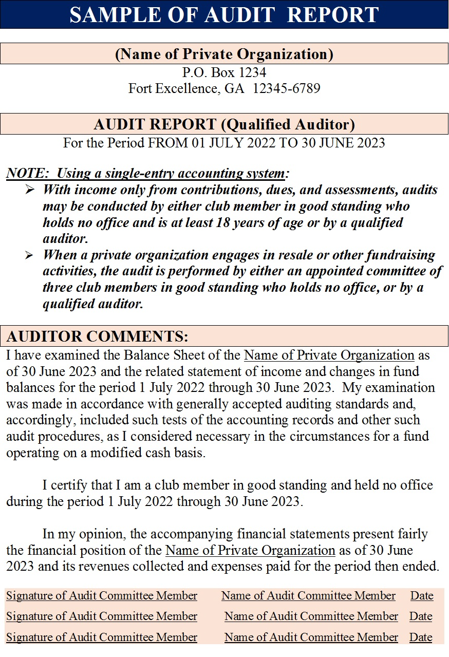 Free Audit Report Template Free Word S Templates