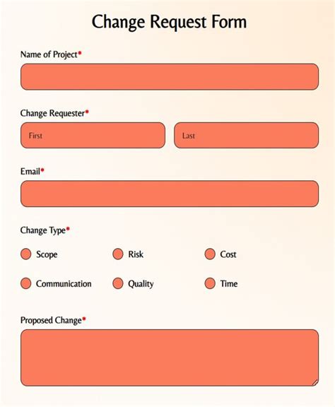 Free Change Request Forms And Templates