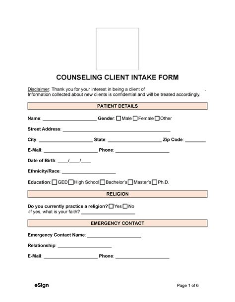 Free Client Intake Forms 35 Pdf Word