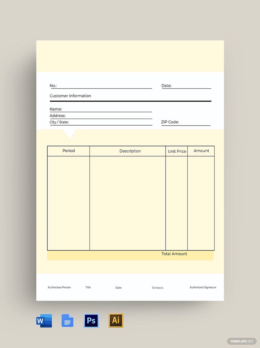 Free Commercial Sales Invoice Template In Adobe Illustrator Template Net