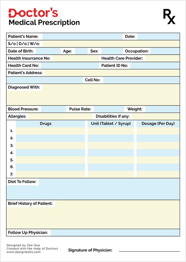 Free Doctor S Medical Prescription Pad Design Template Ai Printable