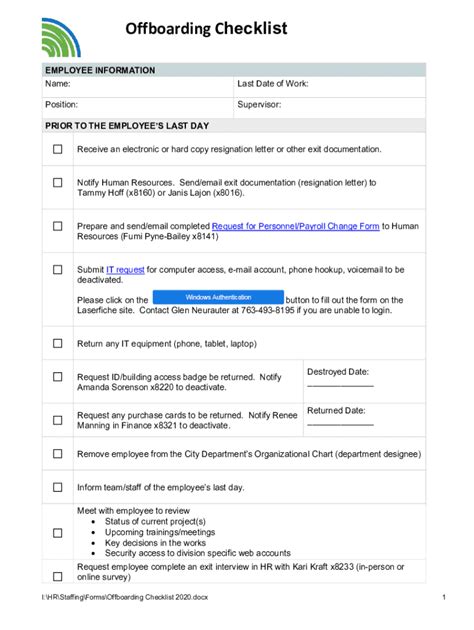 Free Download Employee Exit Checklist Amp Guide Aihr