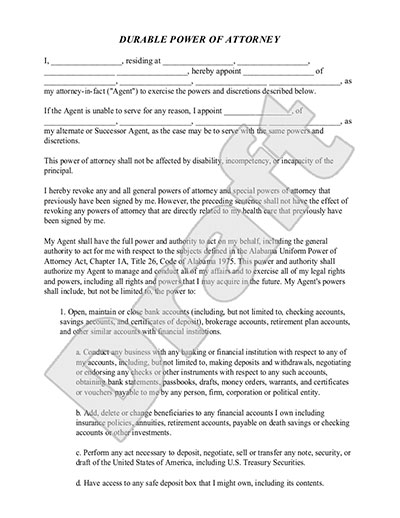 Free Durable Power Of Attorney Template Faqs Rocket Lawyer