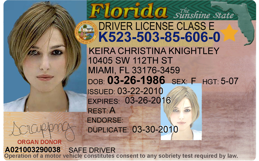 Free Editable Blank Ohio Drivers License Template