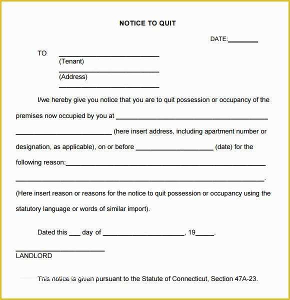 Free Eviction Notice Template Pa Of Free Pennsylvania 10 Day Notice To