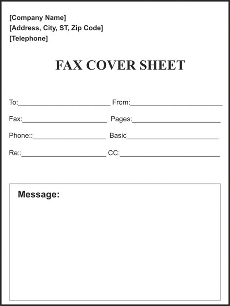 Free Fax Cover Sheet Template Pdf Word Google Docs Faq