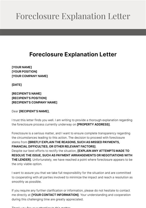 Free Foreclosure Letter Template Examples Letter Template Collection