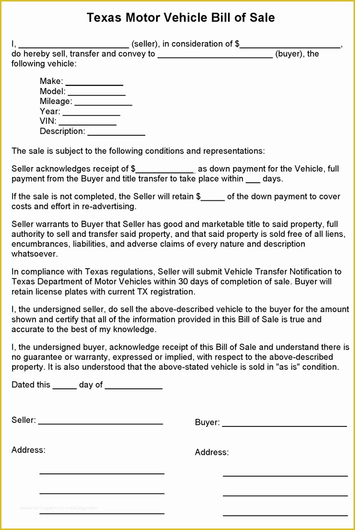 Free Kansas Motor Vehicle Bill Of Sale Template Pdf Amp Word