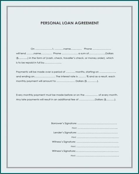 Free Loan Forms Template Template 2 Resume Examples E79qnomykq