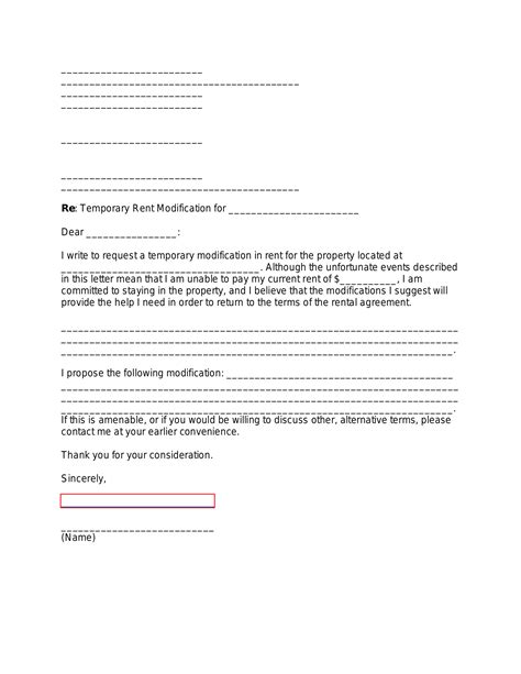 Free Medical Hardship Letter Sample Pdf Word Eforms