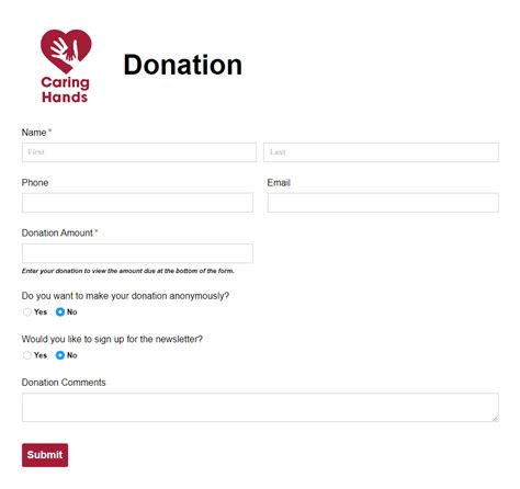 Free Non Profit Form Templates Cognito Forms