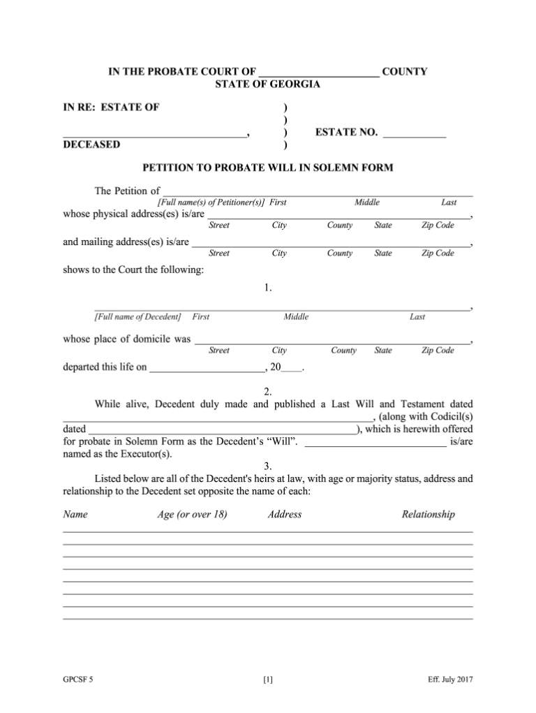 Free Online Fillable Probate Forms For West Virginia Printable Forms