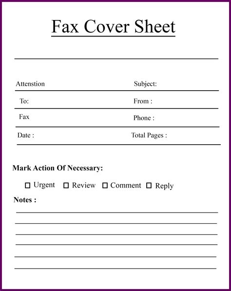 Free Printable Confidential Fax Cover Sheet