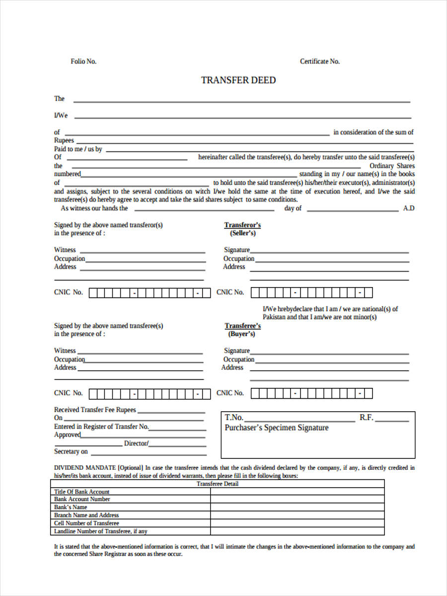 Free Printable Deed Forms Printable Forms Free Online