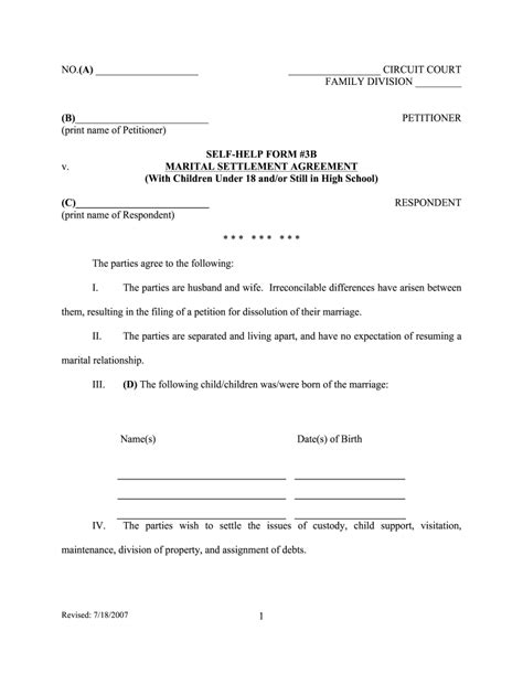 Free Printable Divorce Papers For Kentucky Printable Divorce Papers