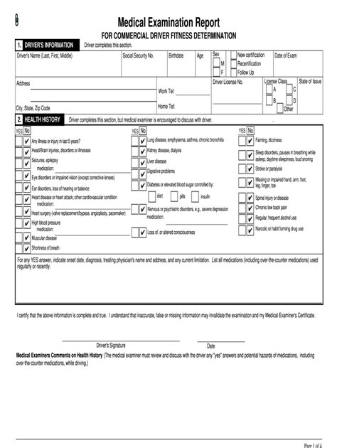 Free Printable Dot Physical Forms Printable Form 2024