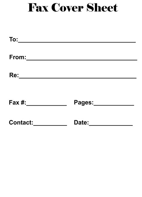 Free Printable Fax Cover Sheet Template Printable Templates