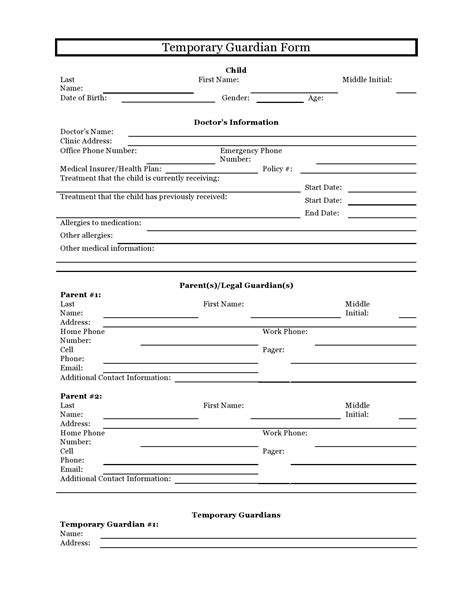 Free Printable Guardianship Forms Ohio Printable Form Templates And