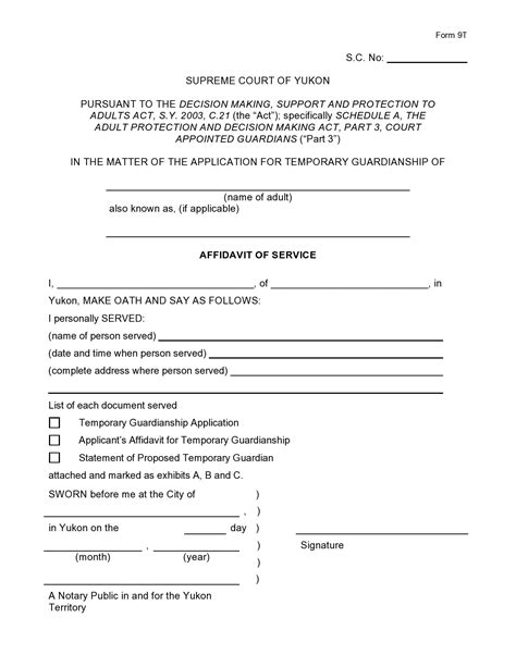 Free Printable In Case Of Parents Death Child Guardianship Forms