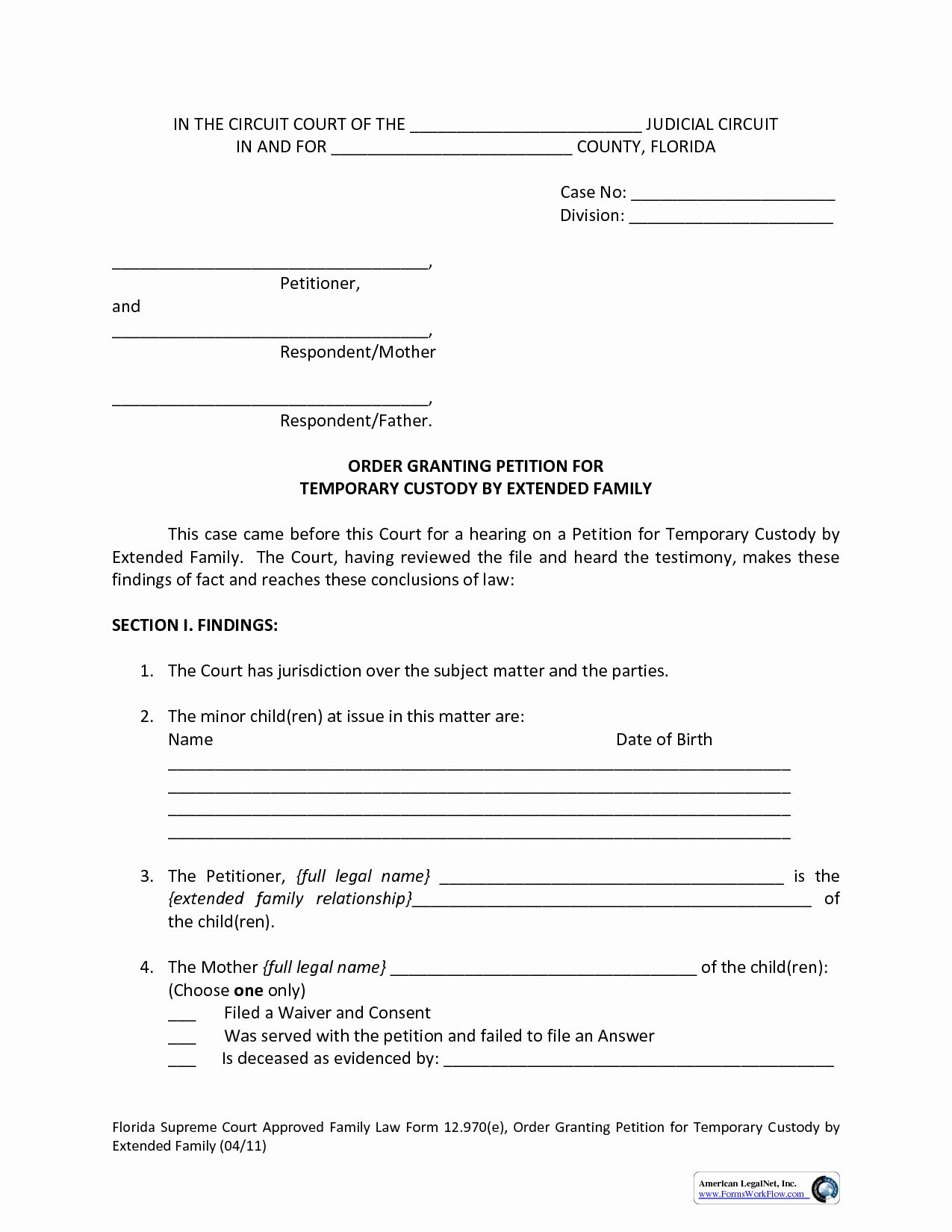 Free Printable Legal Guardianship Forms Texas Printable Forms Free Online