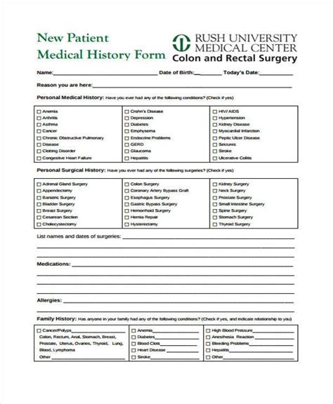 Free Printable Medical Forms Printable Form 2022