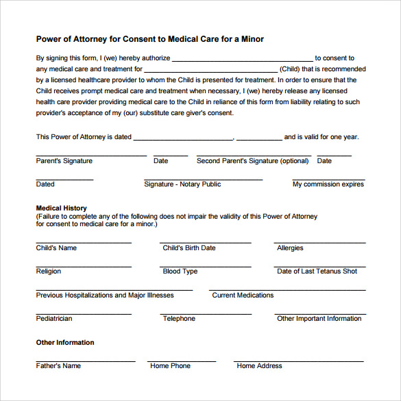 Free Printable Medical Power Of Attorney Forms Printable Forms Free