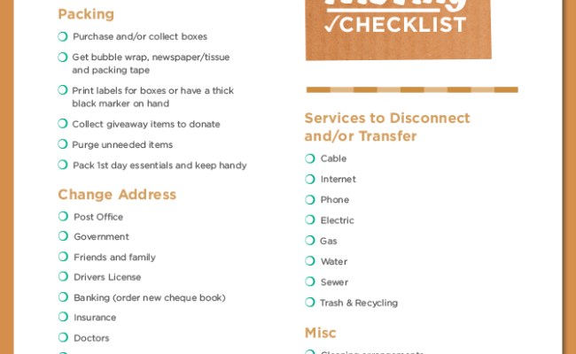 Free Printable Moving Checklist Botanical Paperworks Moving Checklist Moving Checklist Otosection