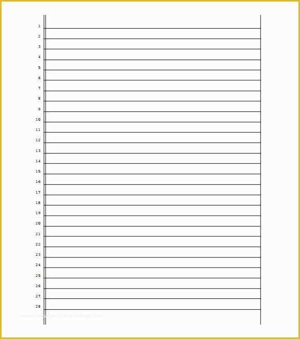 Free Printable Pleading Paper Templates Word Pdf Legal