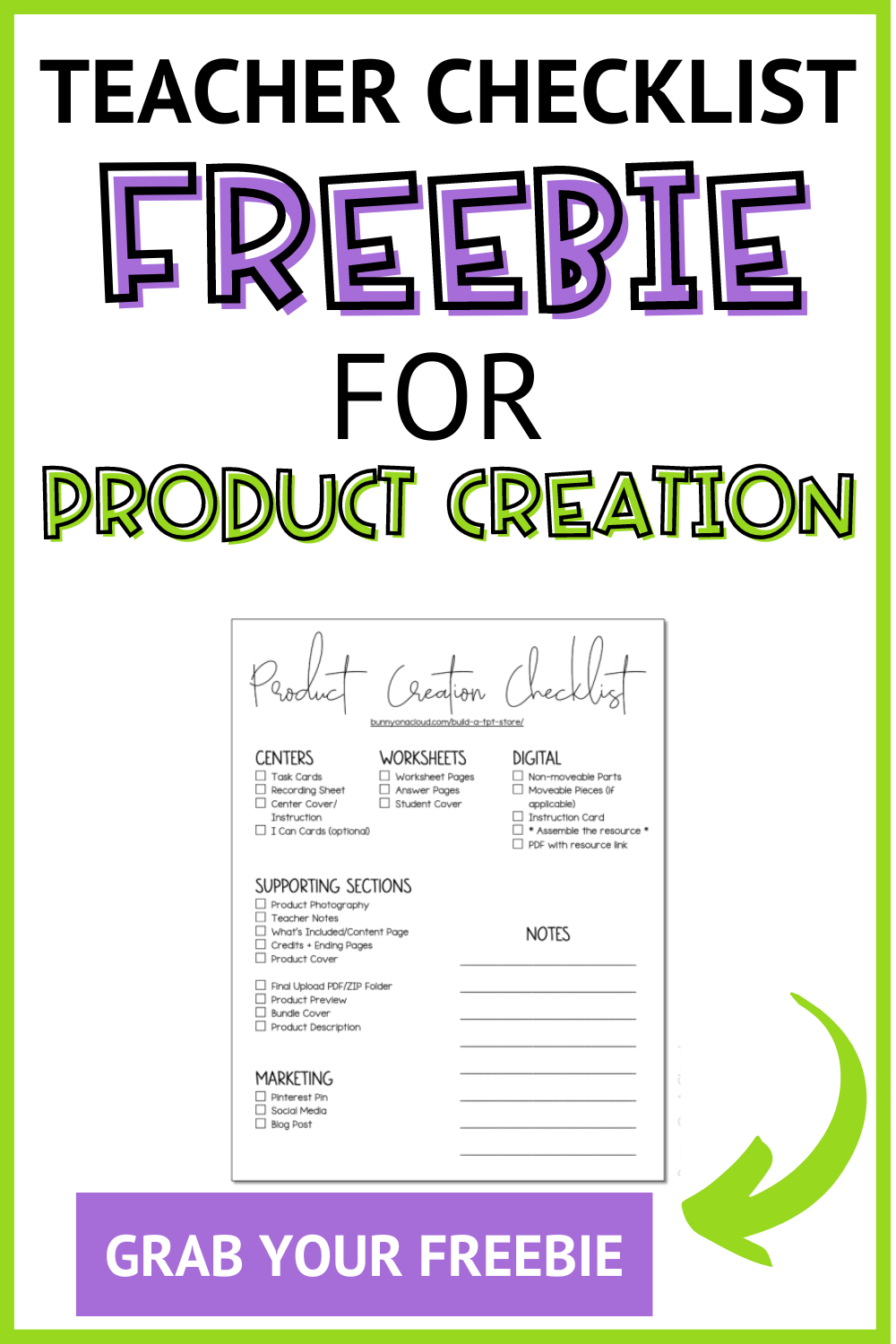 Free Product Creation Checklist For Teachers Pay Teachers Artofit