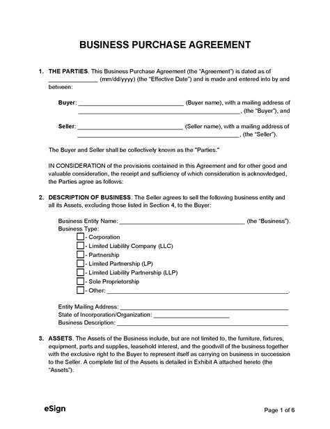 Free Purchase Agreement Templates 7 Pdf Word