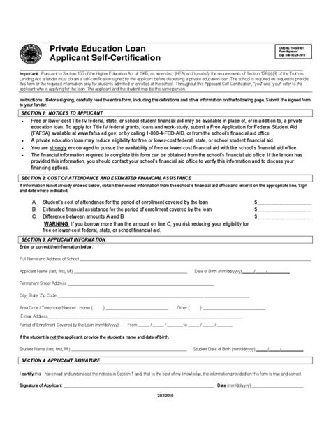 Free Student Loan Application Form Get 2022 Printable Sample