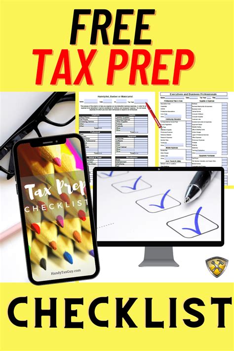 Free Tax Prep Checklist Tax Prep Checklist Tax Prep Tax Checklist