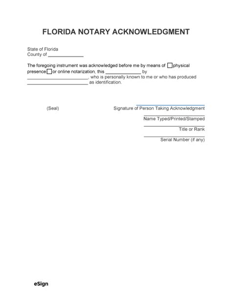 Free Tennessee Notary Acknowledgment Form Pdf Word