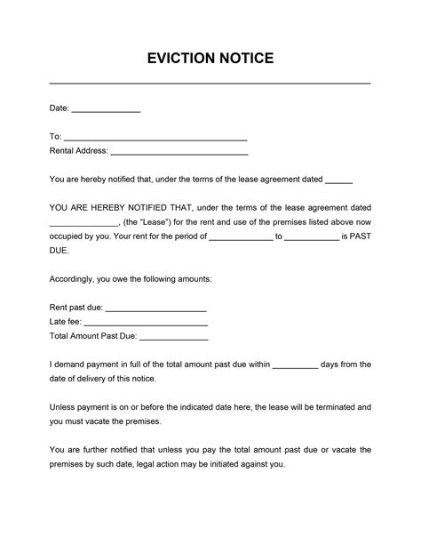 Free Texas Eviction Notice Templates 3 Pdf Word