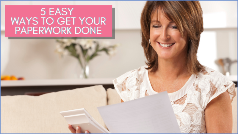 Free Webinar 5 Easy Ways To Get Your Paperwork Done Marcia