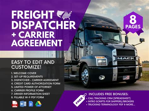 Freight Dispatcher Paperwork Needed For Carrier Setup Freightdispatcher Entreprenuer Youtube