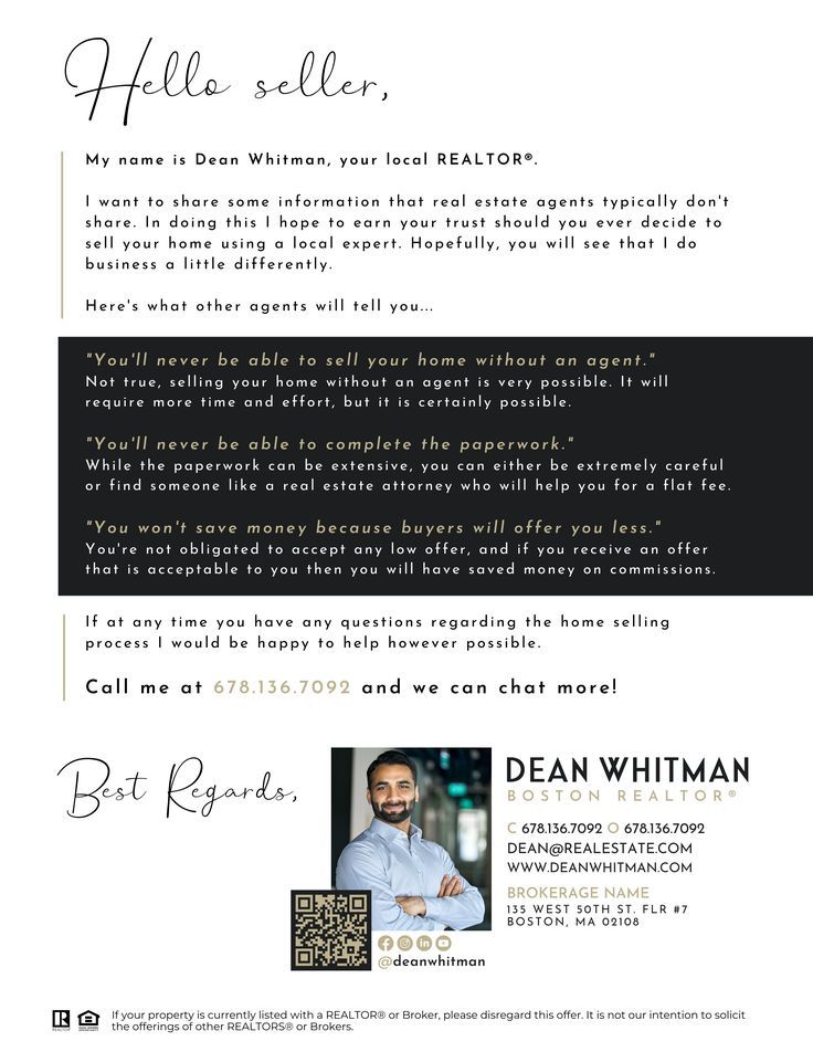 Fsbo Letter Real Estate Fsbo Flyer Template For Sale By Etsy Negotiation Skills Real Estate