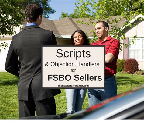 Fsbo Prospecting Scripts Objection Handlers Real Estate Training