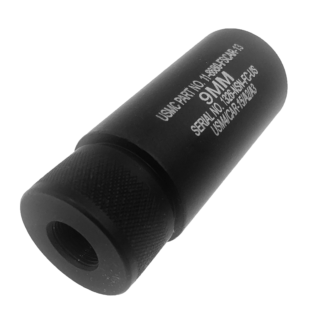 Ftf 4 5 Black Out Octagonal 9Mm Fake Suppressor Inert Silencer 1 2X28