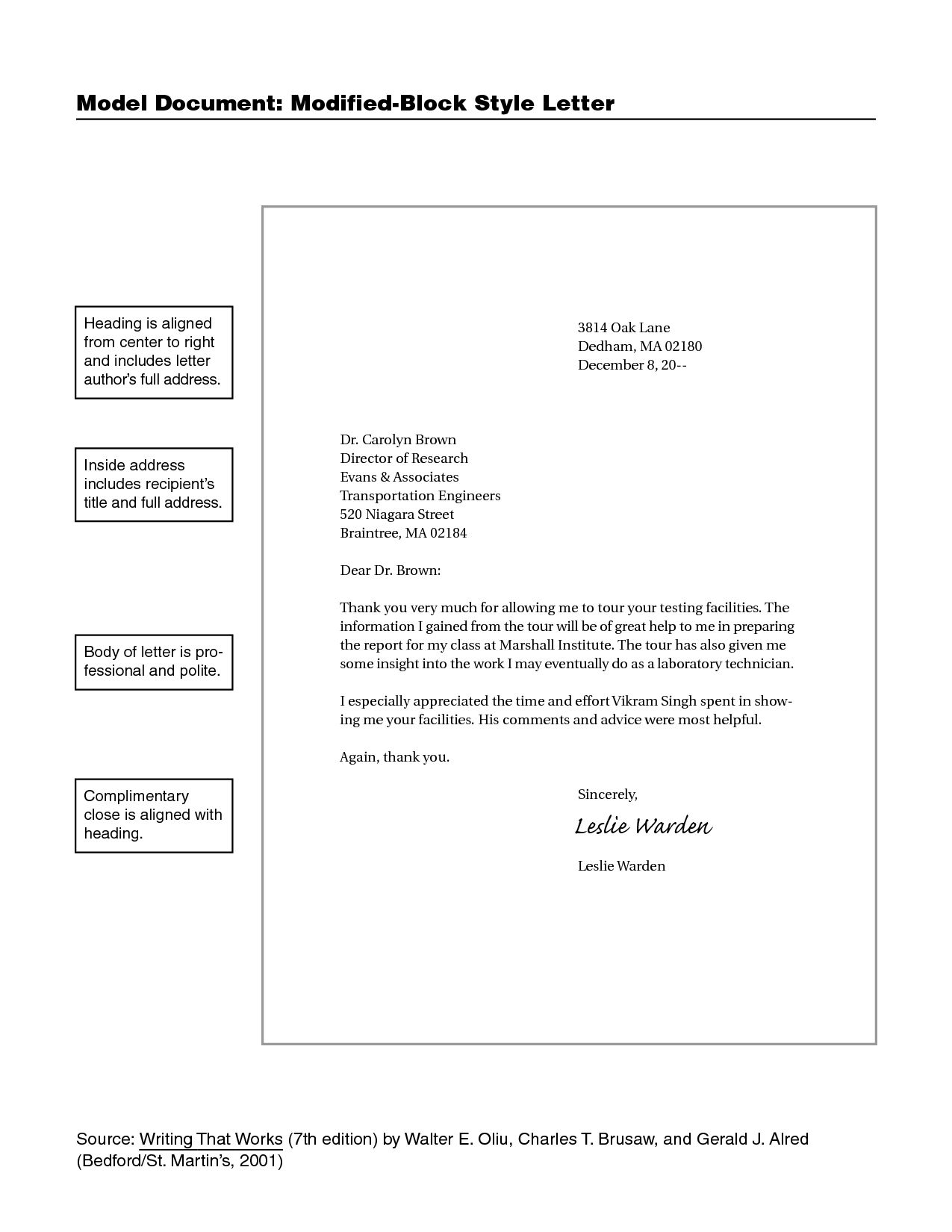 Full Block Style Letter Of Complaint Database Letter Template Collection