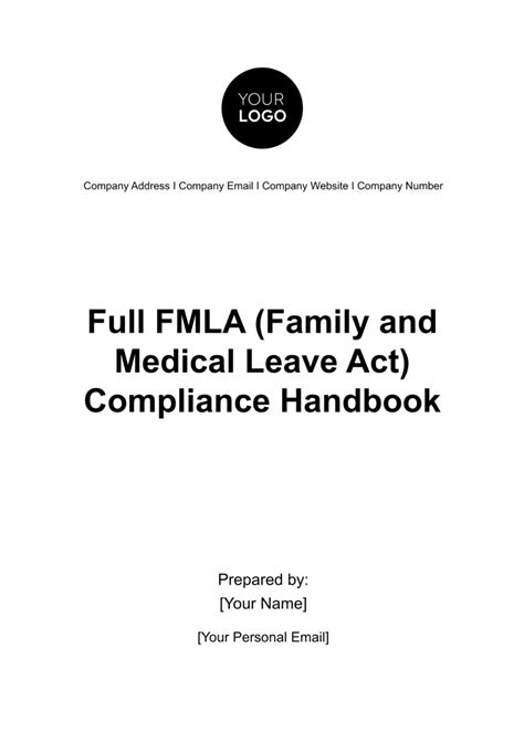 Full Fmla Family And Medical Leave Act Compliance Handbook Hr