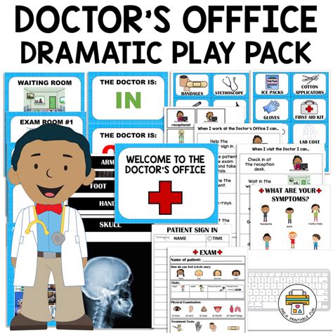 Fun Doctor Charts To Print Playing Doctor Dramatic Play Preschool