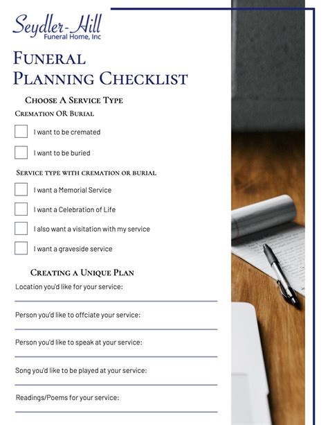 Funeral Checklist Guide