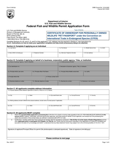 Fws Form 3 200 64 Fill Out Sign Online And Download Fillable Pdf